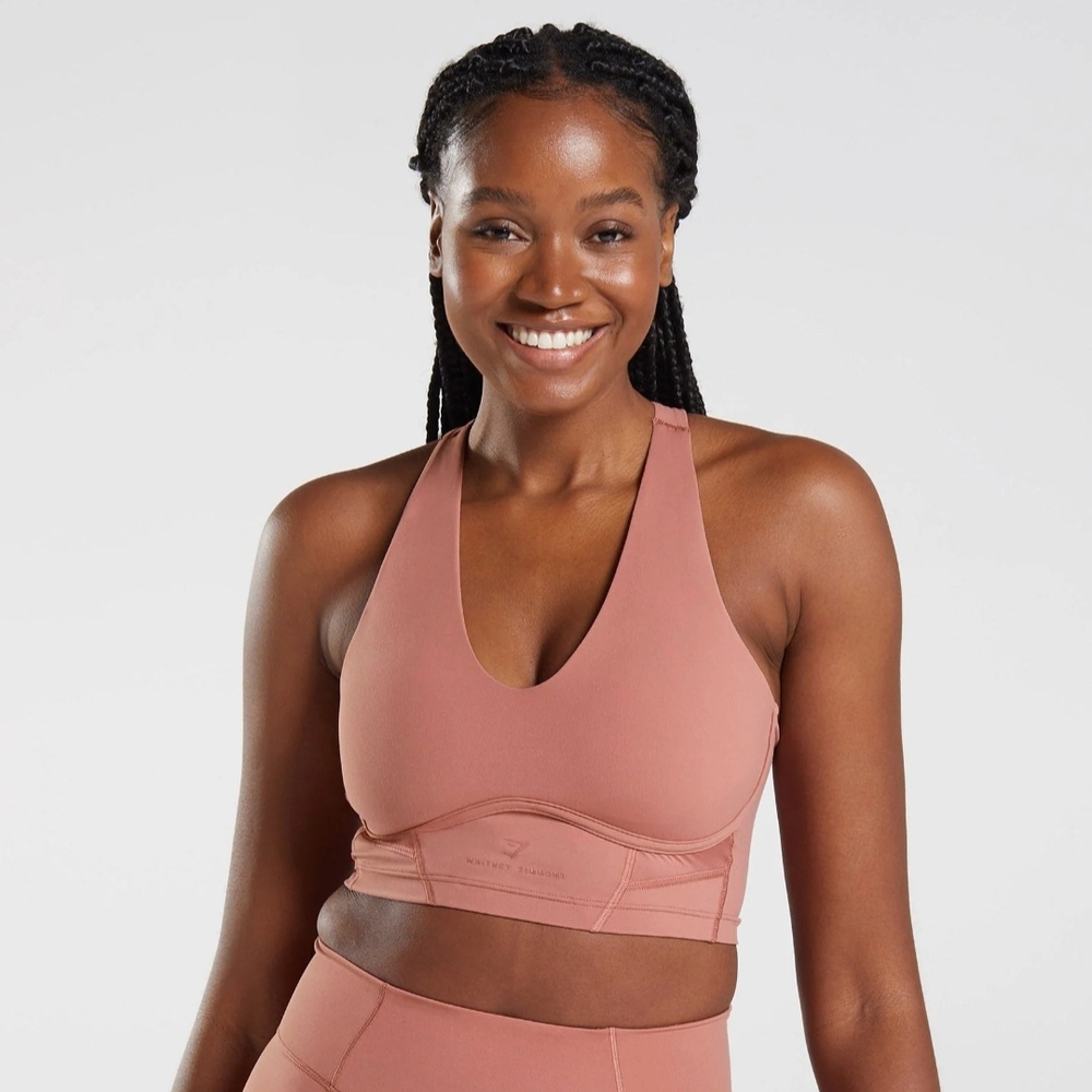 Whitney Simmons X Gymshark Canyon Red Longline Bra